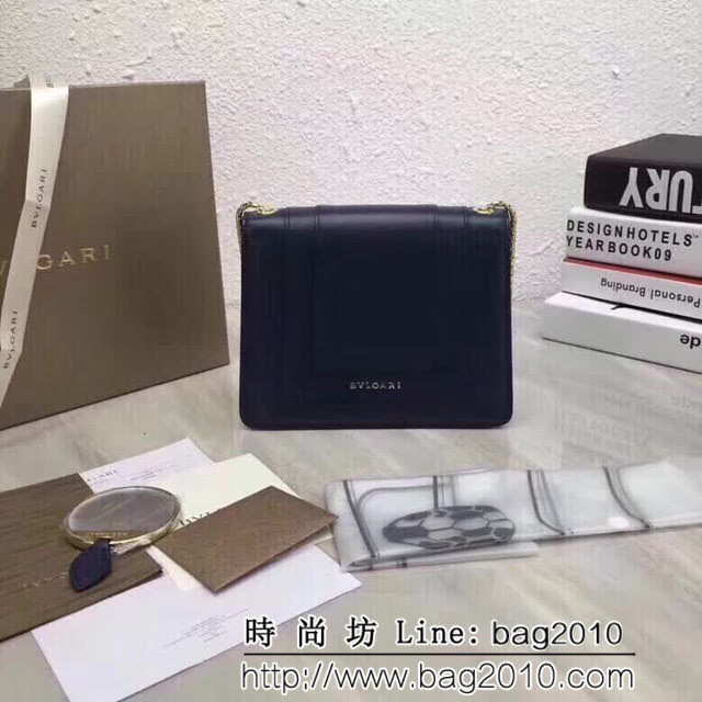 BVLGARI寶格麗 進口牛皮 時尚百搭 小號 鏈條單肩斜挎包 34559 FYD1124